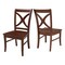 International Concepts Set of 2 Salerno Chairs, with Wood Seats, Espresso C581-14P - alternate 6